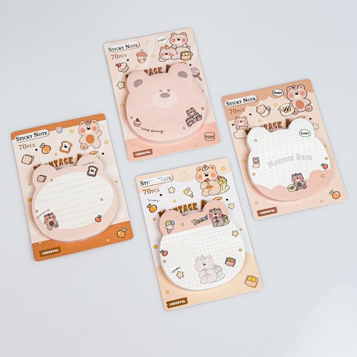 استیک نوت فانتزی طرح خرس کد A034