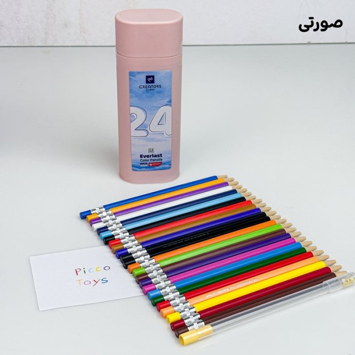مداد رنگی اتودی 24 رنگ CREATOR با تراش کد CP2624