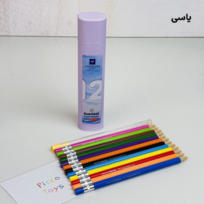 مداد رنگی اتودی 12 رنگ CREATOR با تراش کد CP2612