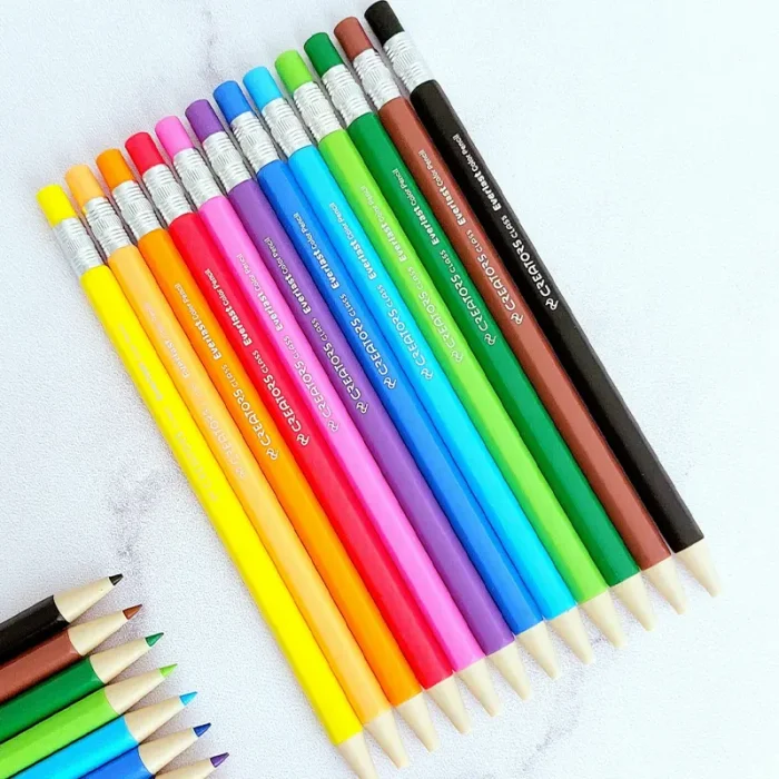 مداد رنگی اتودی 12 رنگ CREATOR با تراش کد CP2612