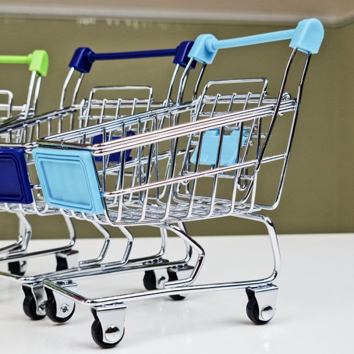 ترولی سوپرمارکت فلزی مینی کد 244A