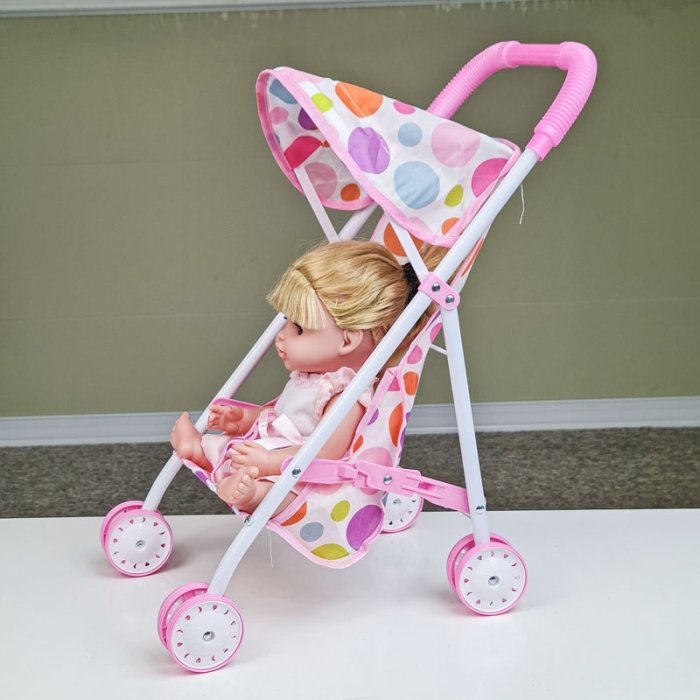 کالسکه عروسک خال خالی کد 45809