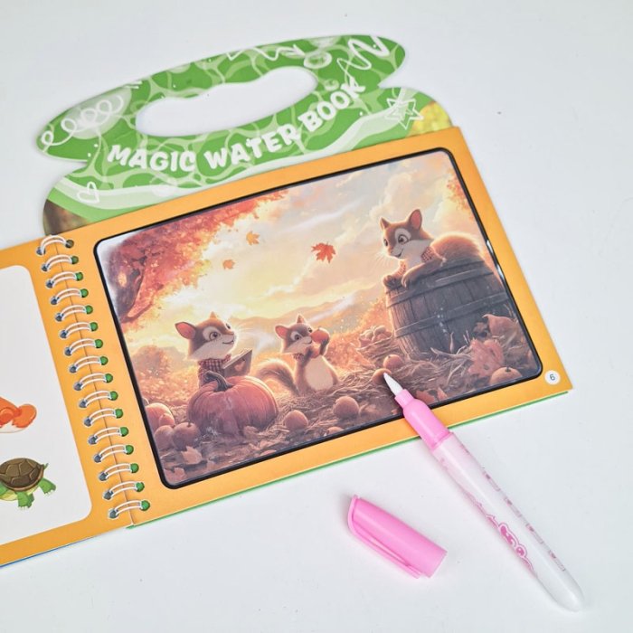 کتاب جادویی رنگ آمیزی با آب (مجیک واتر) مدل جنگل کد BH215