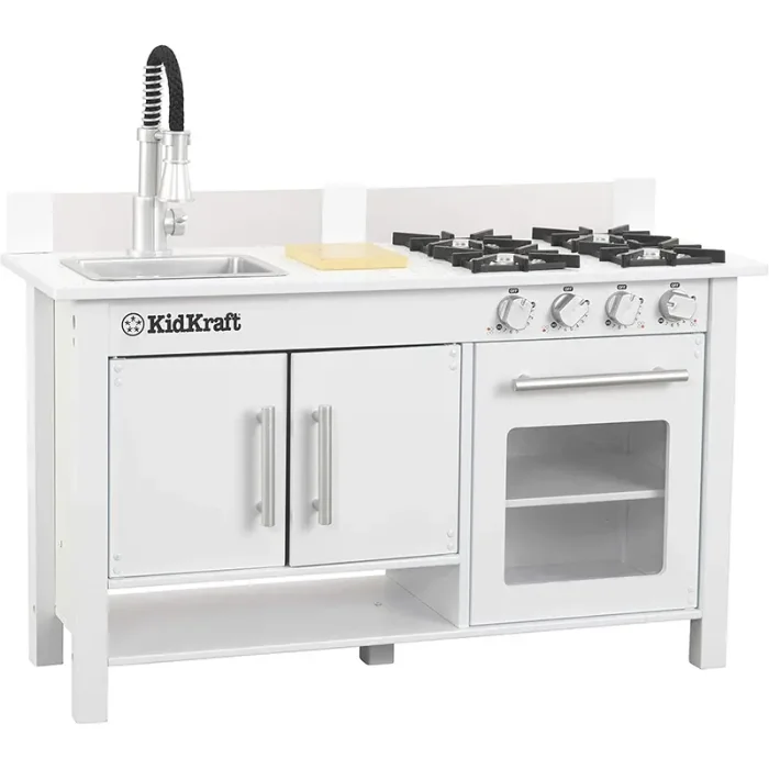 آشپزخانه کودک چوبی کیدکرفت مدل KidKraft Little Cook's Work Station Kitchen کد 53407