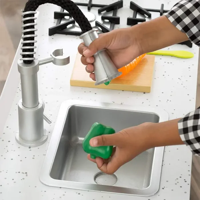 آشپزخانه کودک چوبی کیدکرفت مدل KidKraft Little Cook's Work Station Kitchen کد 53407