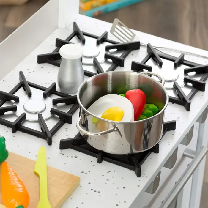 آشپزخانه کودک چوبی کیدکرفت مدل KidKraft Little Cook's Work Station Kitchen کد 53407