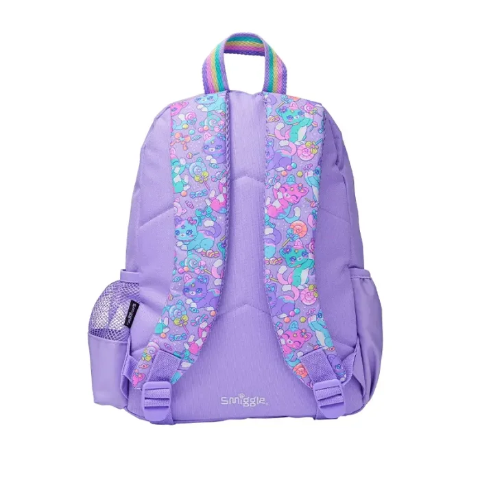 کوله پشتی اسمیگل طرح گربه بنفش کد 74385