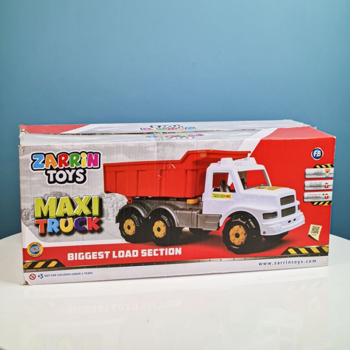 کامیون اسباب بازی خاکریز Maxi Truck سفید کد 6904F8