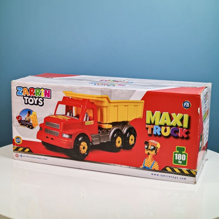 کامیون اسباب بازی خاکریز Maxi Truck سفید کد 6904F8