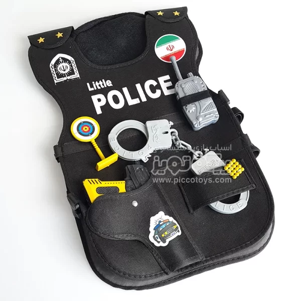 لباس مشاغل کودک جلیقه پلیس کودک با لوازم کد P/4027740/B