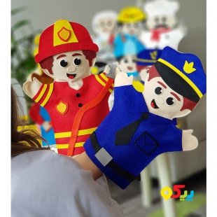 عروسک نمایشی نمدی پلیس مدل 1251