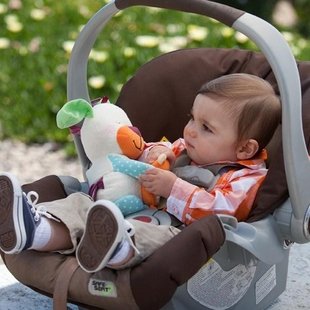 عروسک آویزی خرس مادر و بچه موزیکال infantino کد323