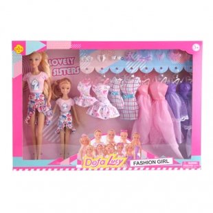 قیمت عروسک دخترانه باربی با لباس اضافه مدل دفا