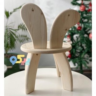 صندلی چوبی کودک طرح حیوانات