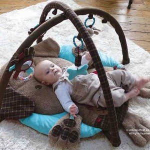 تشک بازی نوزاد موزيکال طرح سگ لیتل برد little bird کد 3049