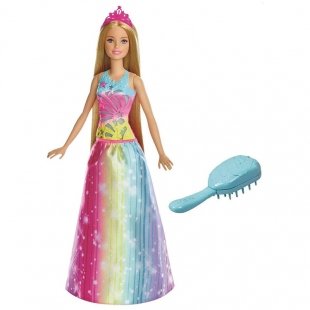خرید عروسک دخترانه باربی رنگین کمان Dreamtopioa