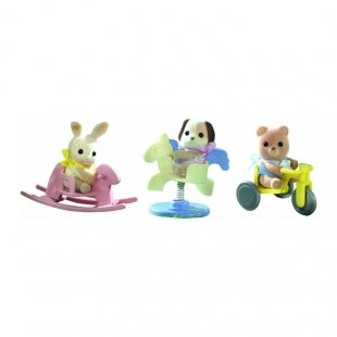 بچه خرگوش با راکر سیلوانیان فامیلیز sylvanian families 4391A