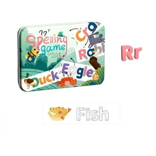 قیمت بازی حروف انگلیسی چوبی با کارت آموزش کلمات کد 0482