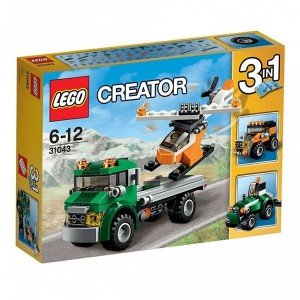 لگوي 3 در 1 تریلر حمل هلیکوپتر سری CREATOR كد 31043