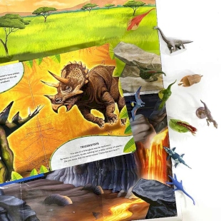 کتاب و فیگور دایناسورها