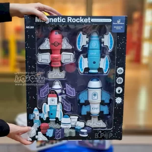 خرید اسباب بازی مگنتی طرح موشک فضایی