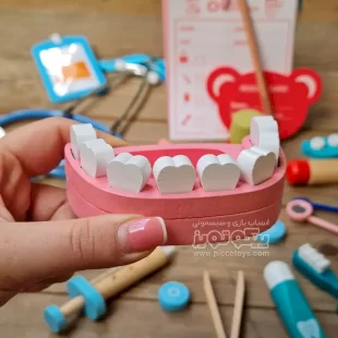 اسباب بازی چوبی ست دندانپزشکی کد SSG103