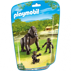 خانواده گوریل جنگل پلی موبيل مدل gorilla with babies pm 6639