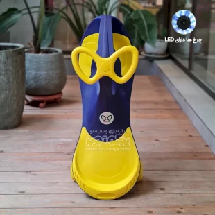 لوپ کار چرخ ژله ای چراغدار سرمه ای زرد کد PCH1892