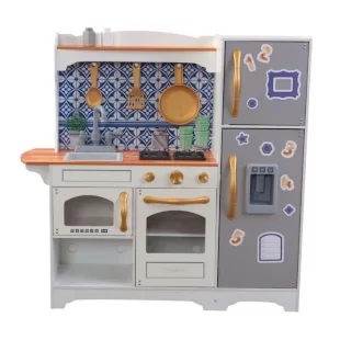 آشپزخانه کودک چوبی Kidkraft مدل Mosaic Magnetic سفید کد 53448