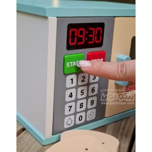مایکروفر اسباب بازی چوبی موزیکال آبی
