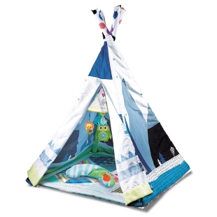 چادر بازی 2 در 1 نوزاد کیکابو  آبی مدل  kikka boo teepee  کد 4098861
