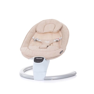 گهواره برقی موزیکال چیپولینو مدل Chipolino yoga  رنگ نسکافه ای  کد 213LA