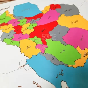 پازل چوبی کودک نقشه ایران کد 4130163