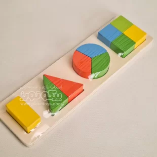پازل چوبی مدل تقسیم اشکال هندسی کد JHTOY609
