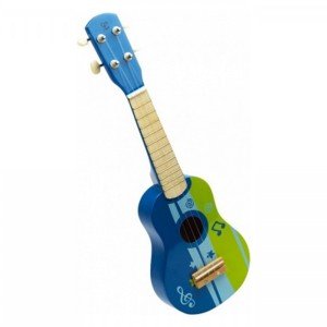گیتار چوبی کودک Ukuleie blue hape 0317
