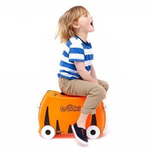 چمدان ترانکی طرح ببر نارنجی مدل 10085
