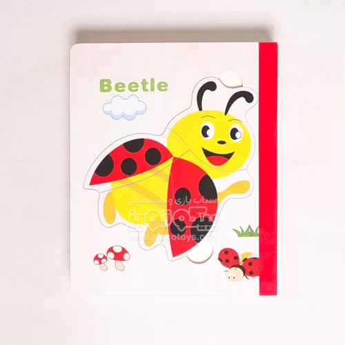 پازل کتابی چوبی مدل حشرات