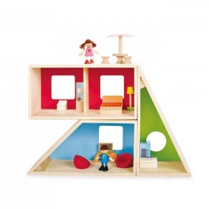 تنوع طرح و رنگ خانه مدرن چوبی کودک Geometric House hape 3404