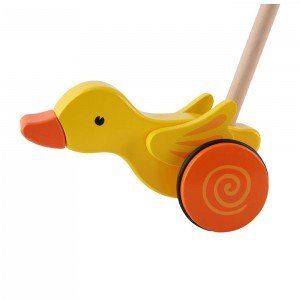 طراحی زیبا و جذاب واکر چوبی کودک مدل اردک duck hape 0343