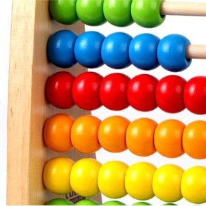 چرتکه چوبی رنگین کمان rainbow bead hape 0412
