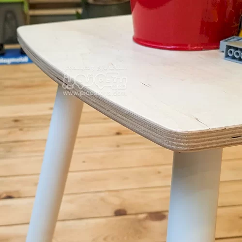 میز چوبی کودک پایه سفید