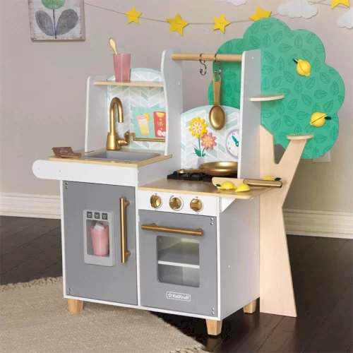 آشپزخانه کودک چوبی Kidkraft مدل Happy Harvest Play Kitchen