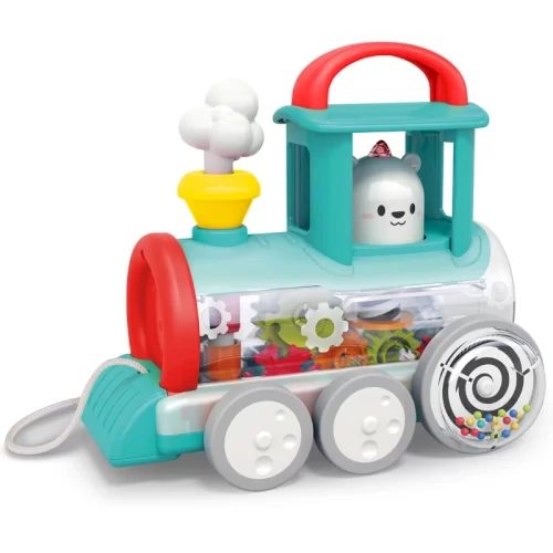 اسباب بازی نخ کش موزیکال هولی تویز Huile Toys مدل قطار کد E7995A