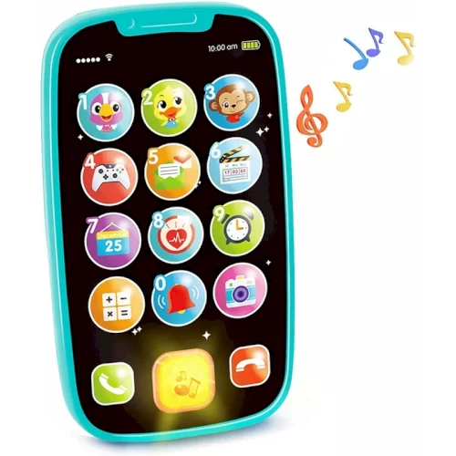 موبایل اسباب بازی موزیکال Huile Toys رنگ آبی