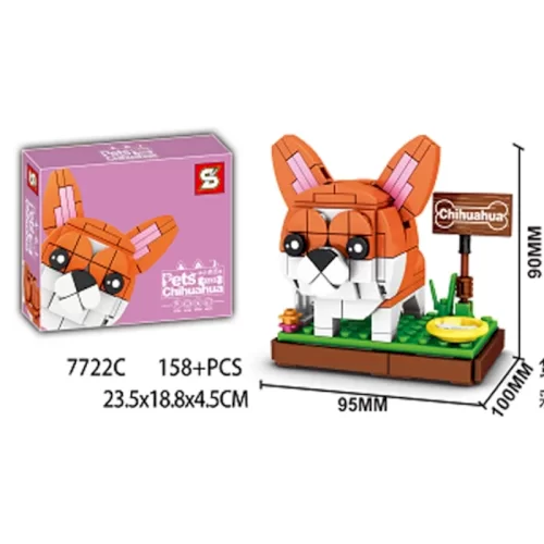 اسباب بازی لگو 158 تکه مدل سگ چیواوا کد 7722C