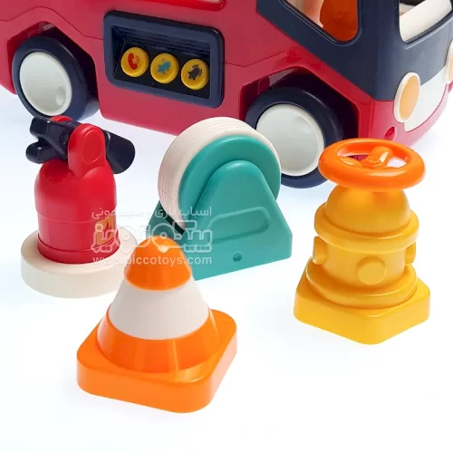 ماشین اسباب بازی مشاغل مدل آتش نشانی هولی تویز hulie toys