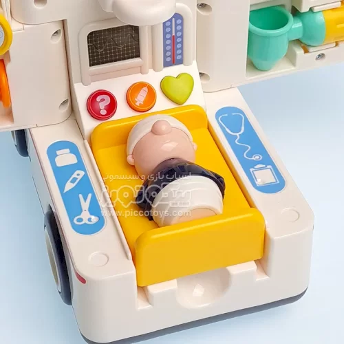 ماشین آمبولانس اسباب بازی با تجهیزات