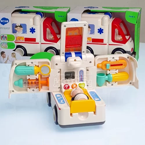 ماشین آمبولانس اسباب بازی با تجهیزات کامل