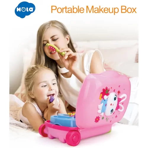 میز آرایش کودک موزیکال چمدانی هولی تویز Huile Toys