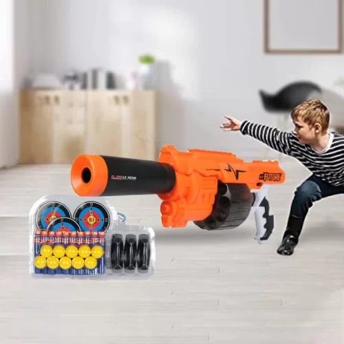 قیمت و خرید تفنگ اسباب بازی کودک رنگ مشکی نارنجی مدل Epic Rage